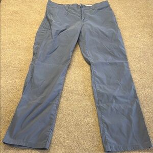 Orvis Mens Pants 38x34 Grey Nylon Pants 5 Pockets Outdoors